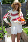 Emily Eyelet Shorts - White