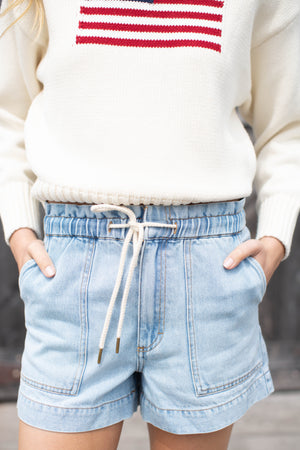 Denim Shorts - Pale Wash