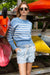 Lake Sweater - Atlantic Blue/Ivory Stripe