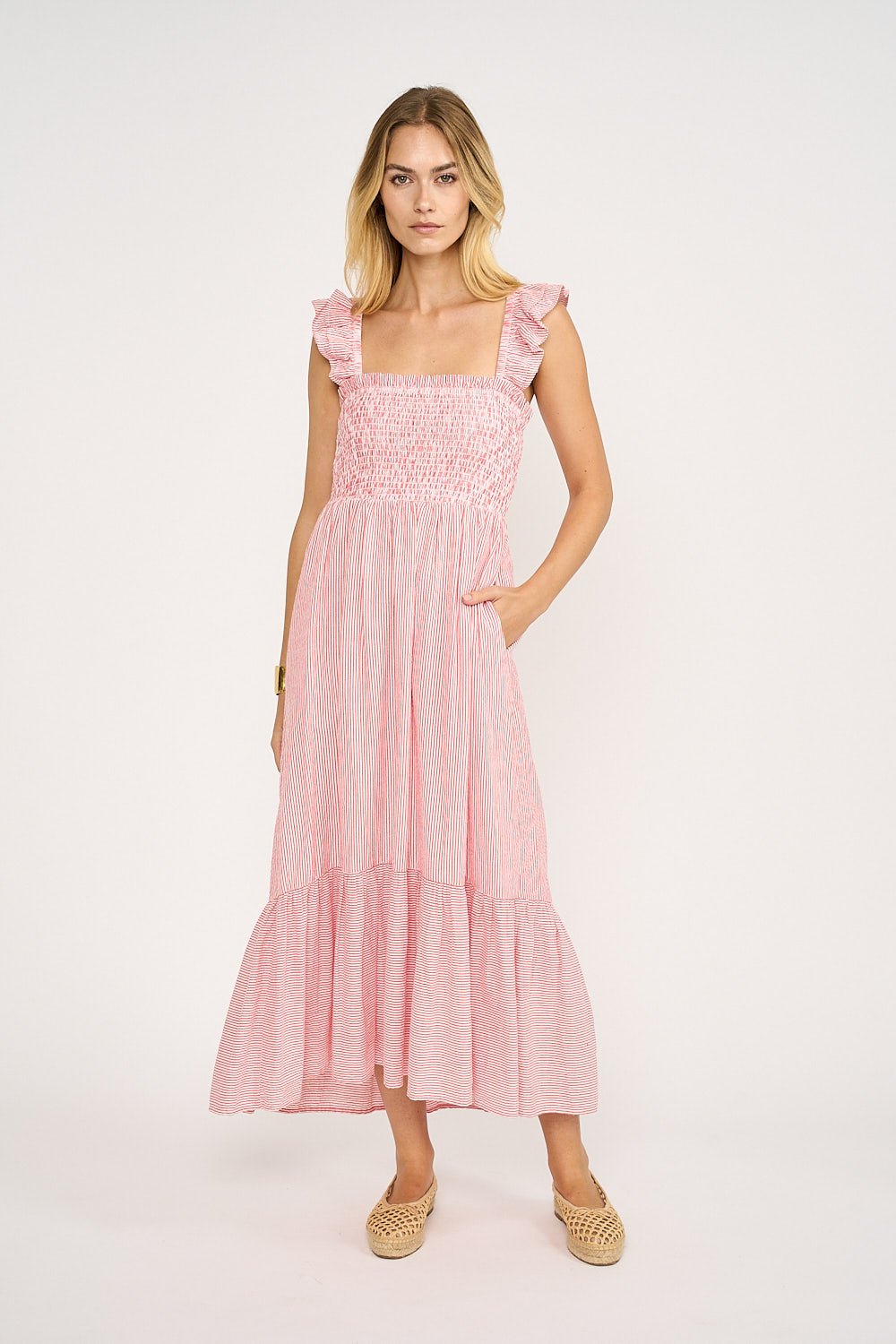 Sasco Dress - Red/White Stripe