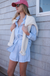 Ava Shorts - Blue/White Cisco Stripe
