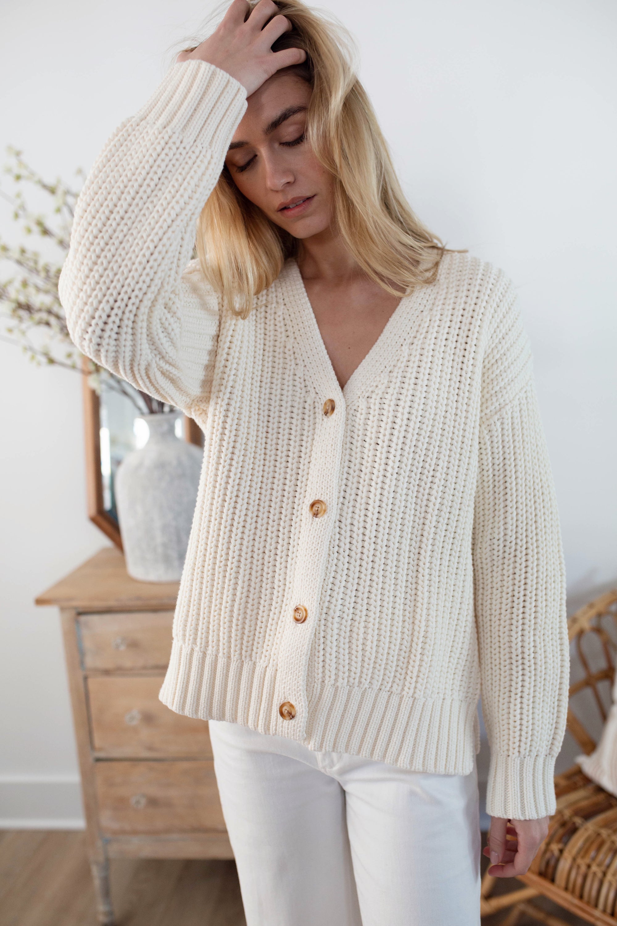 Beach Cardi - Ivory