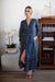 Francesca Dress - Navy Mini Meadow