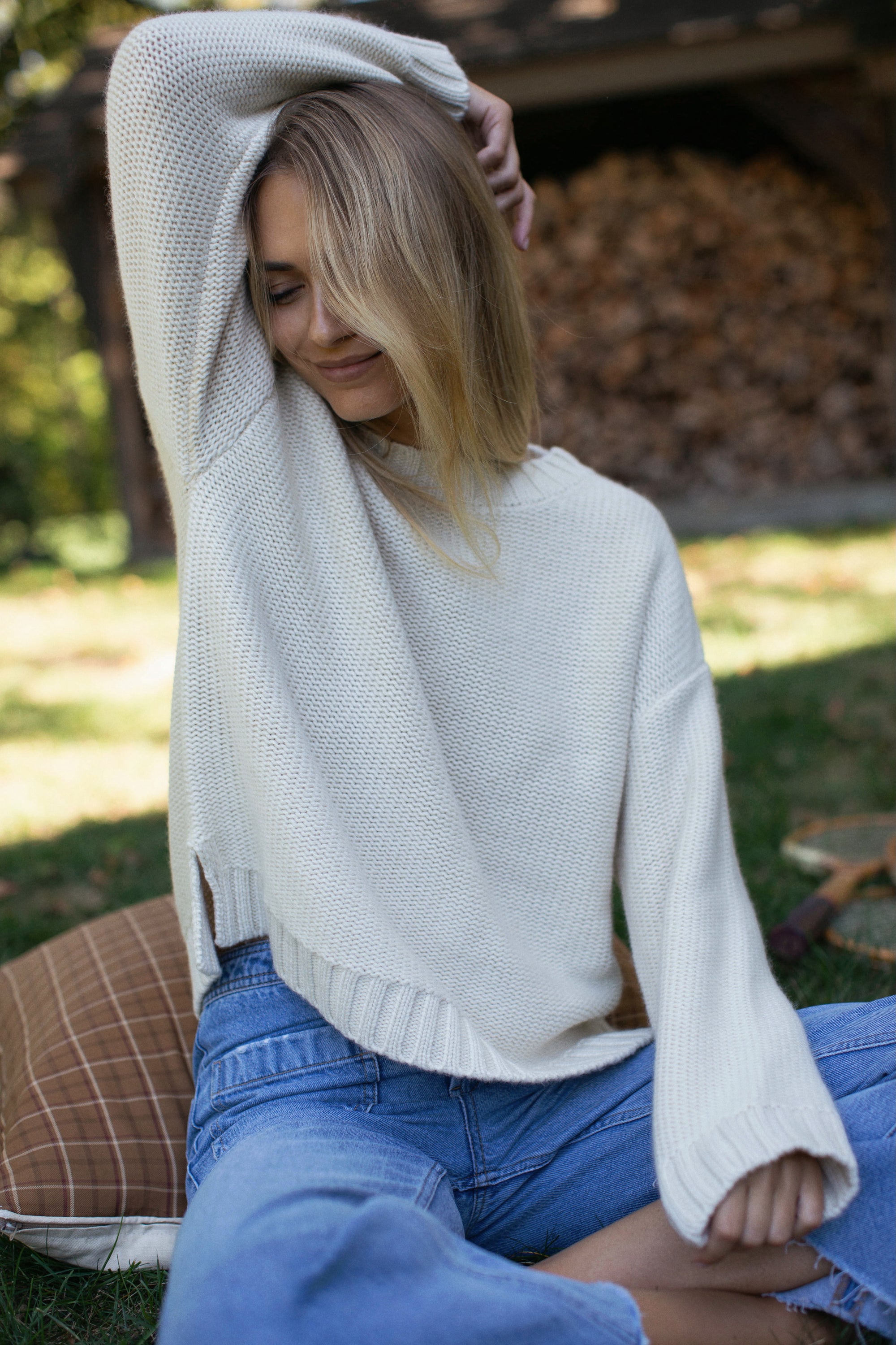 Winter Beach Sweater - Ivory