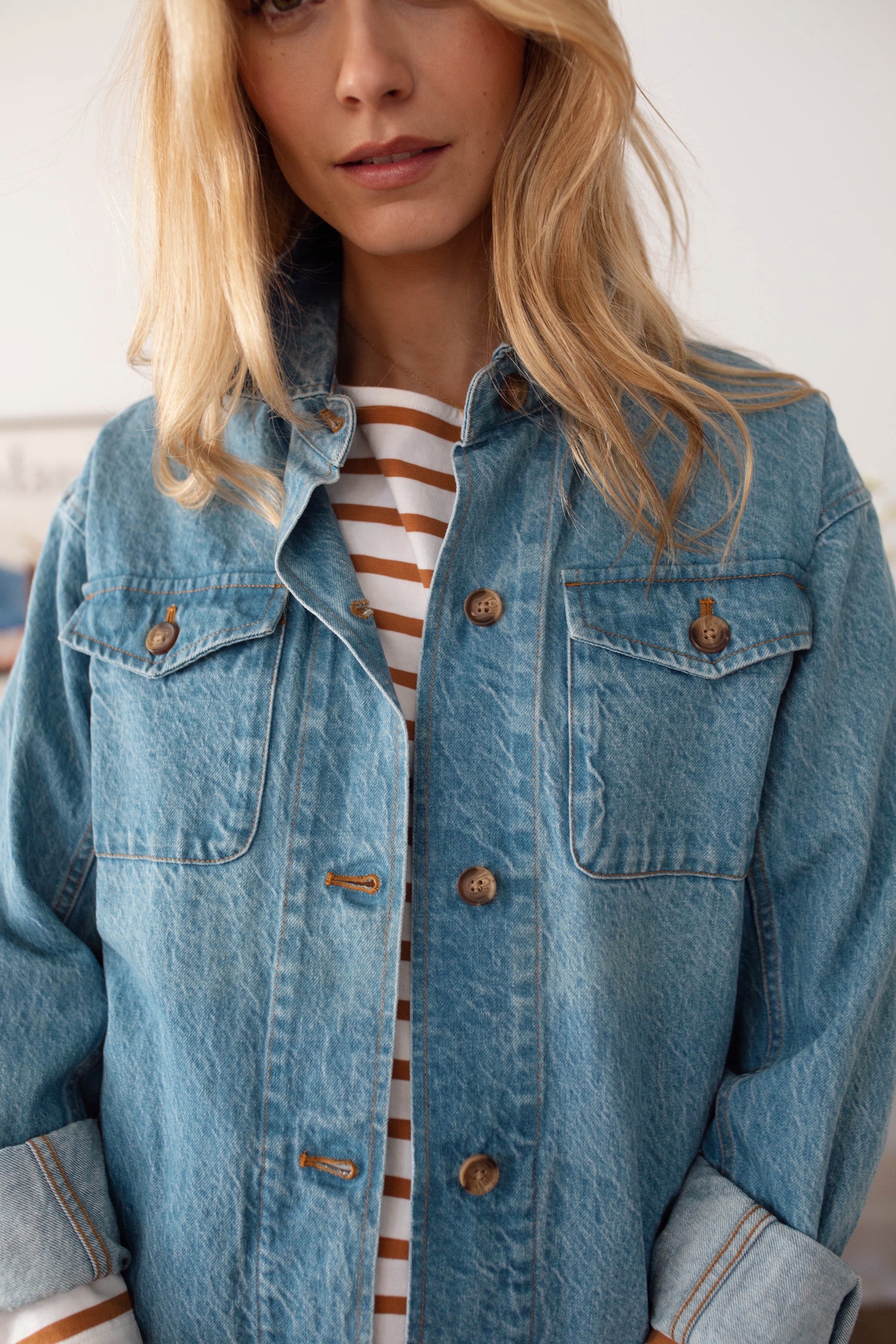 Denim Utility Jacket - Vintage Wash