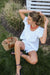 Everly Top - White Lattice Eyelet
