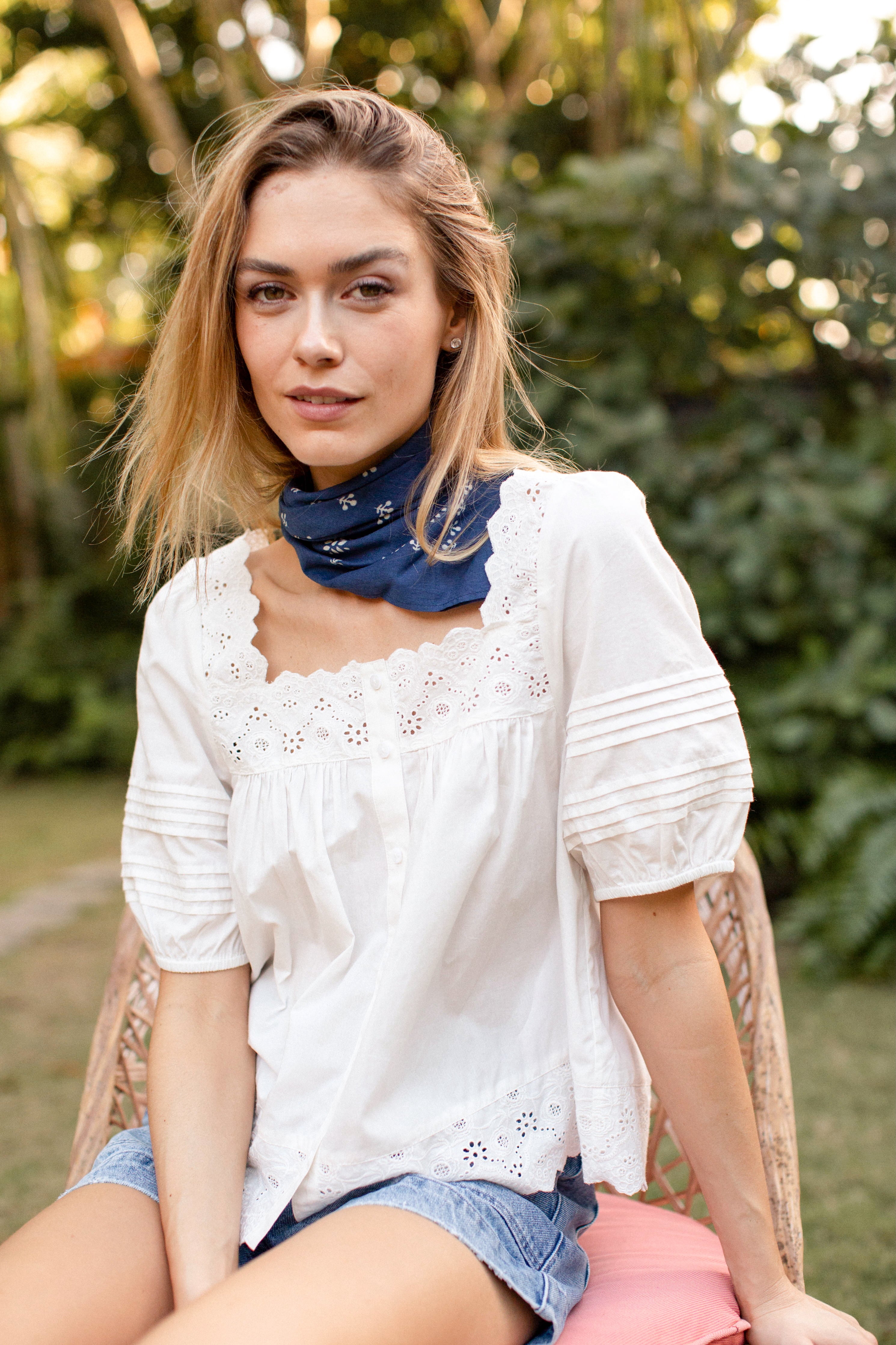 gypsohila ジプソフィア smoking blouse white LOOKBOOK | gypsohila