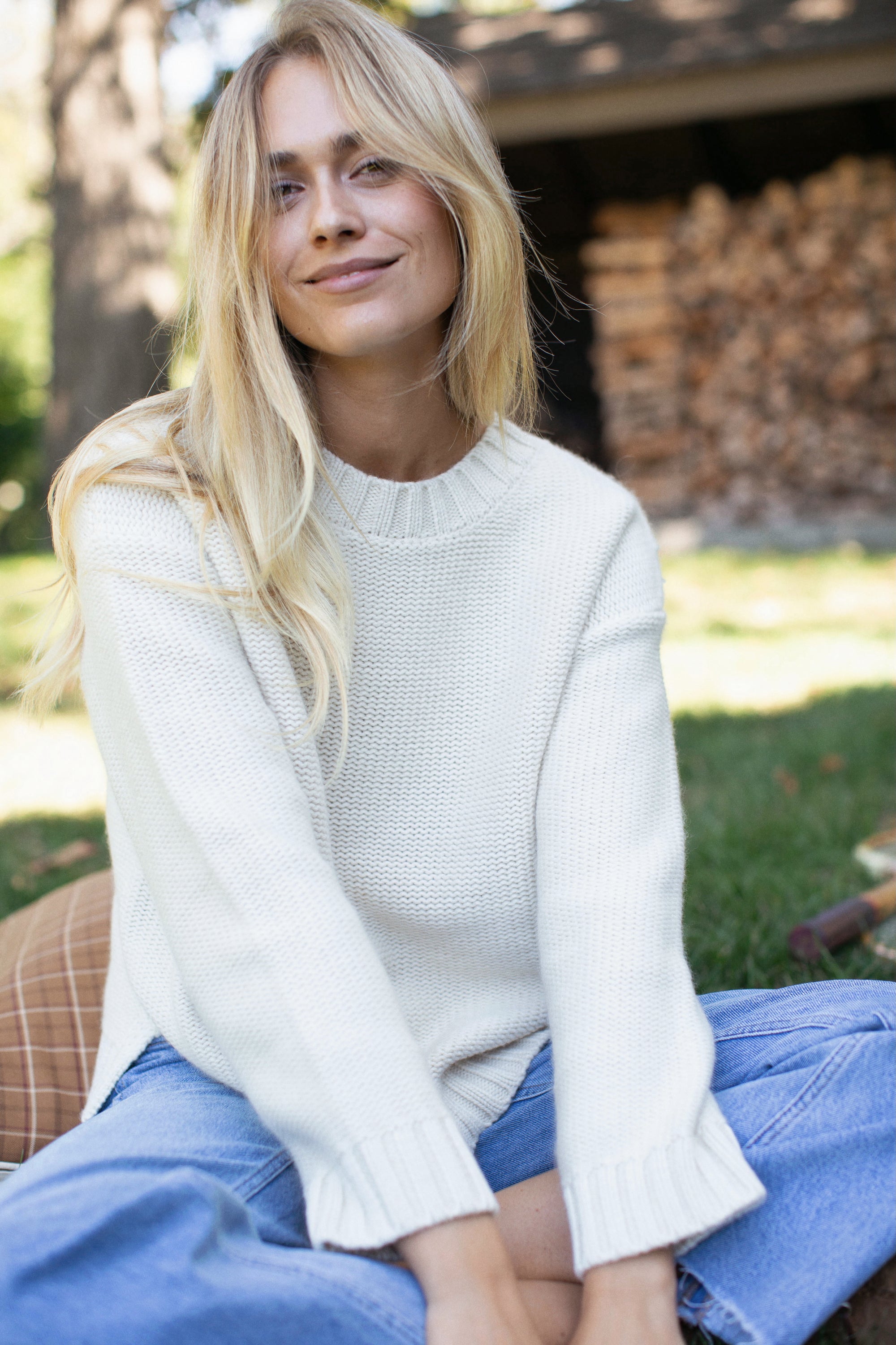 Winter Beach Sweater - Ivory