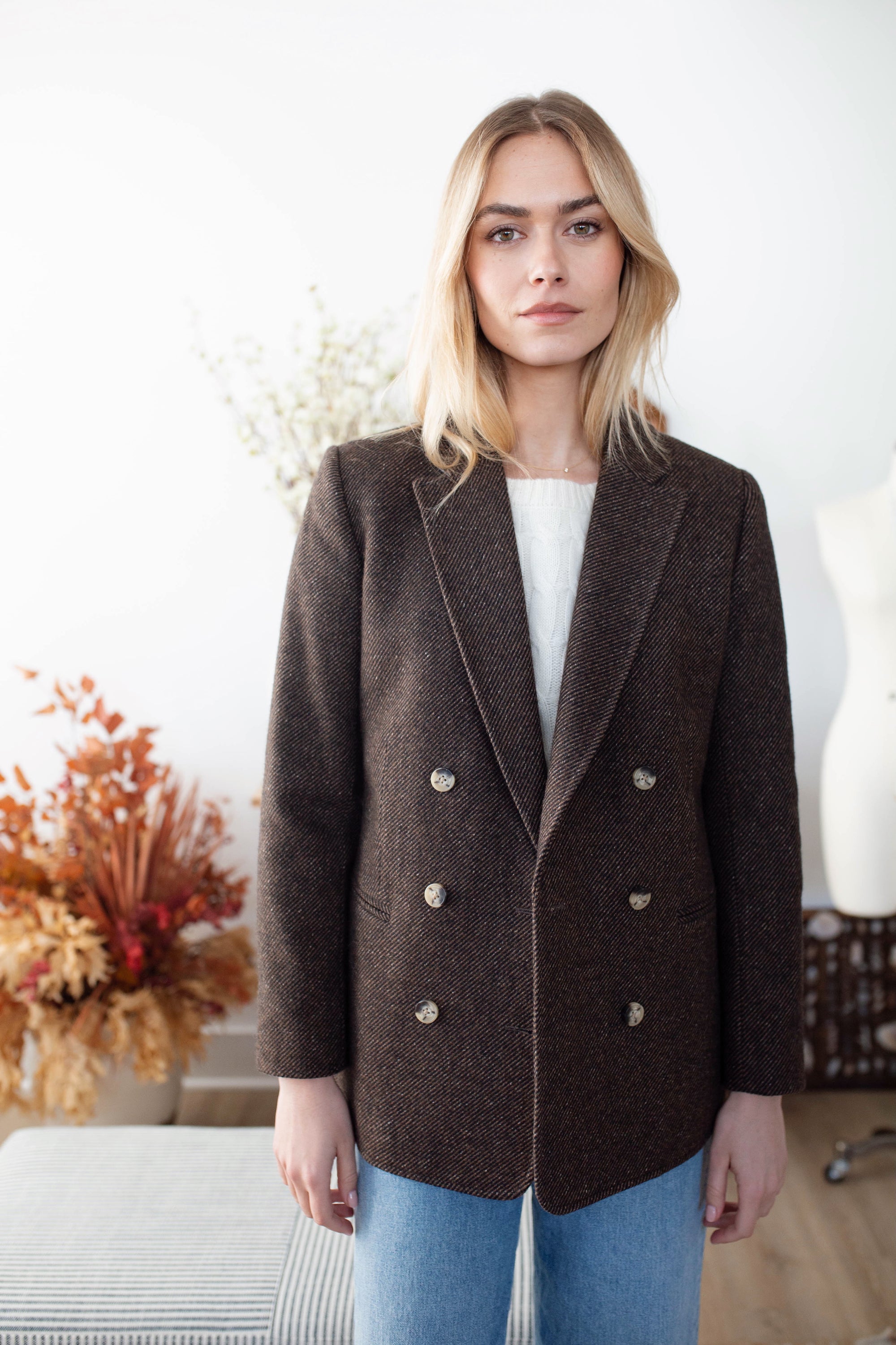Hacking Jacket - Chocolate Herringbone