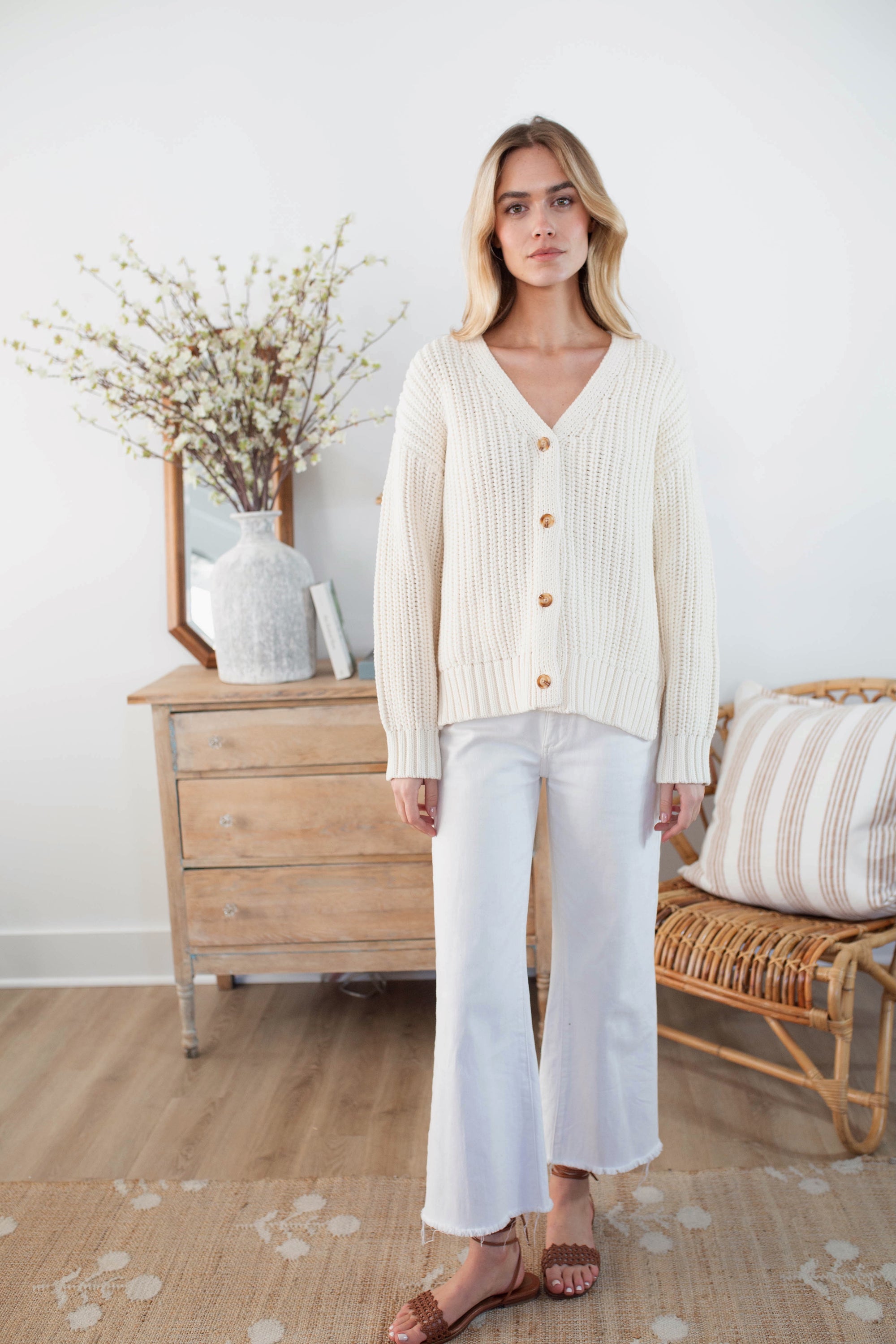 Beach Cardi - Ivory