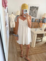 Elodie Dress - Ivory Mini Dandelion