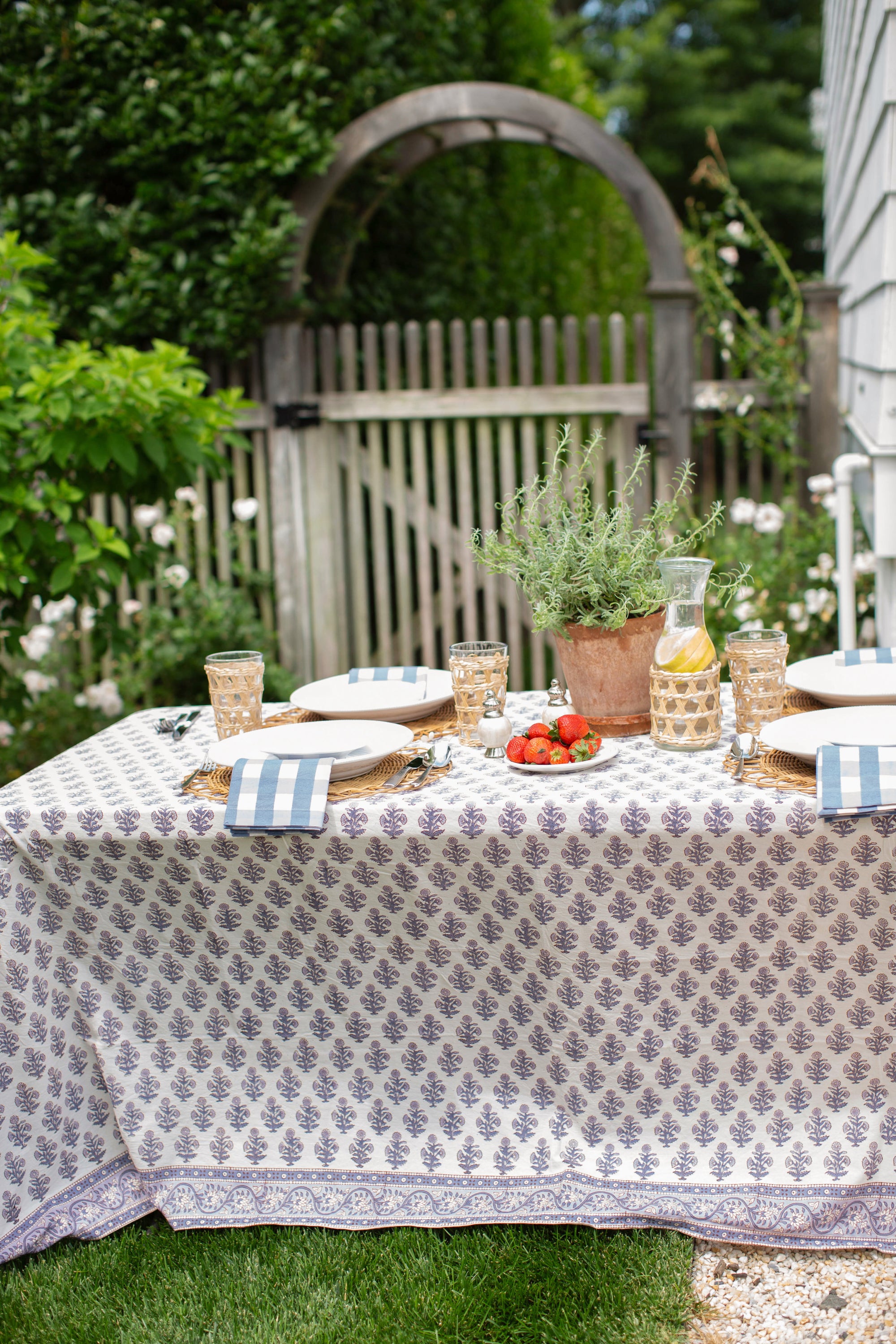 Tablecloth - Blue Primrose