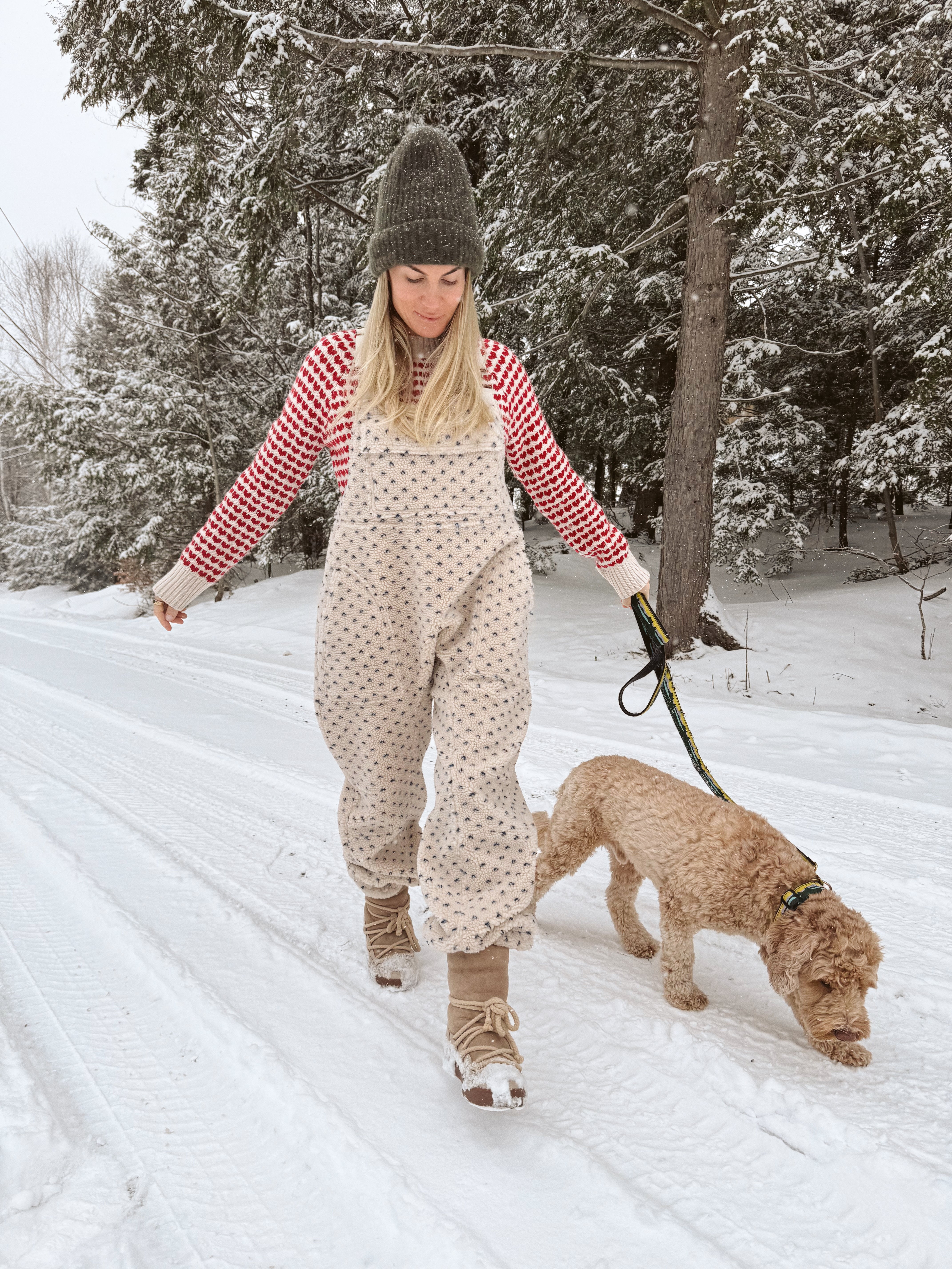 Heart Sweater - Ivory/Red – Marea by Liz Joy