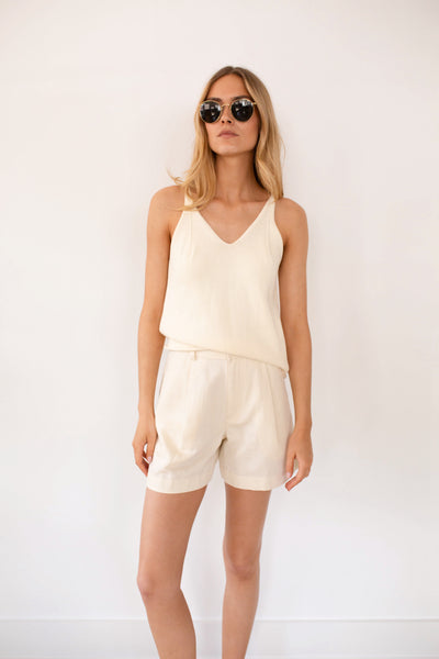 Catalina Sweater Tank - Ivory