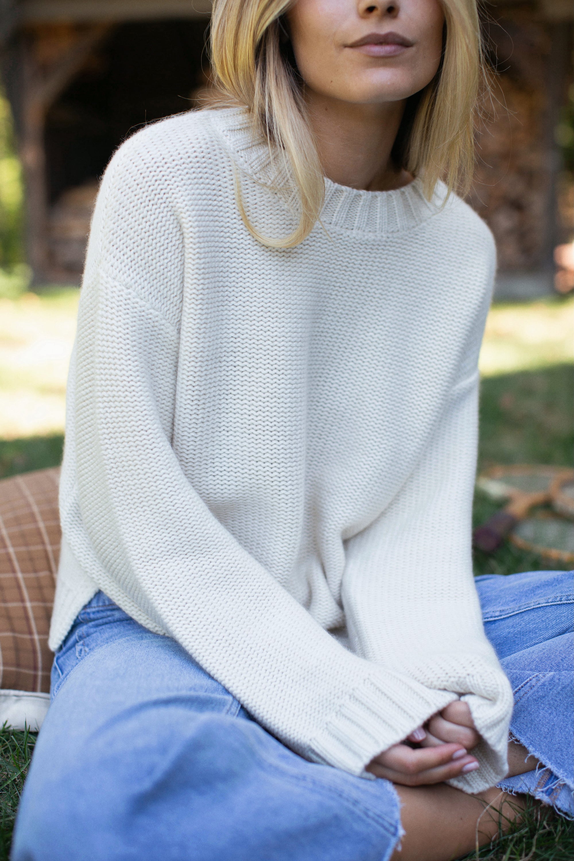 Winter Beach Sweater - Ivory