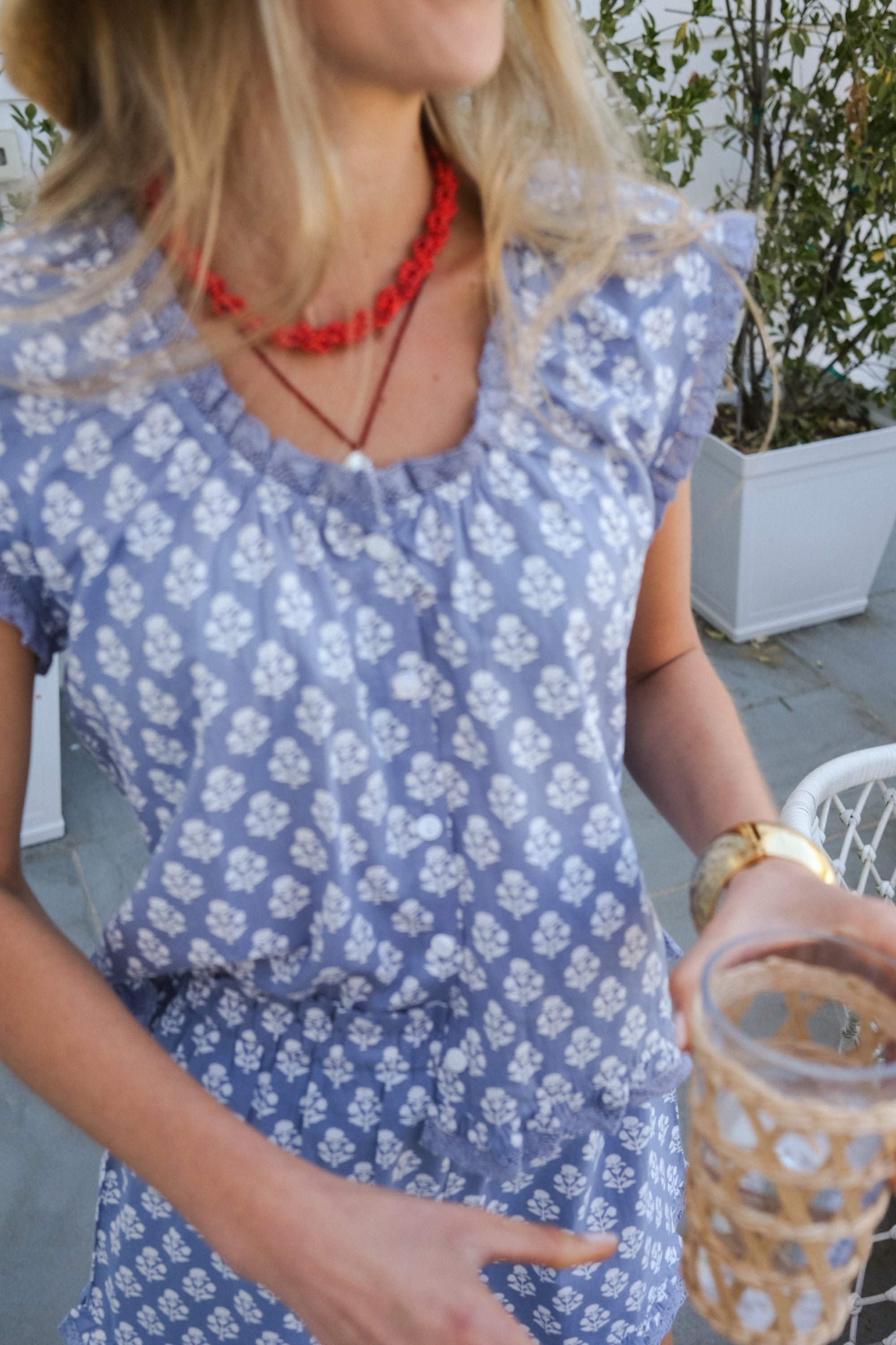 Alaina Summer Set - Indigo Mini Dandelion