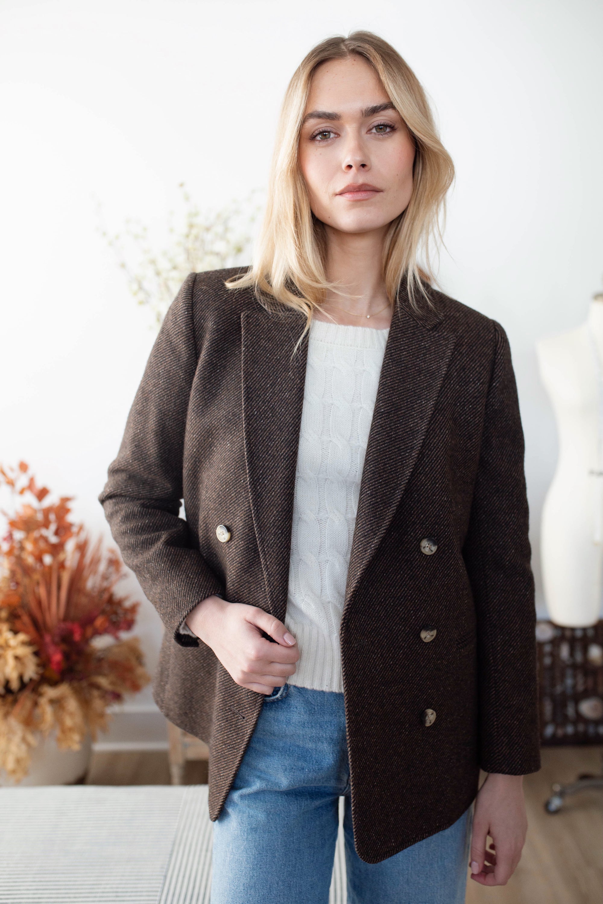 Hacking Jacket - Chocolate Herringbone