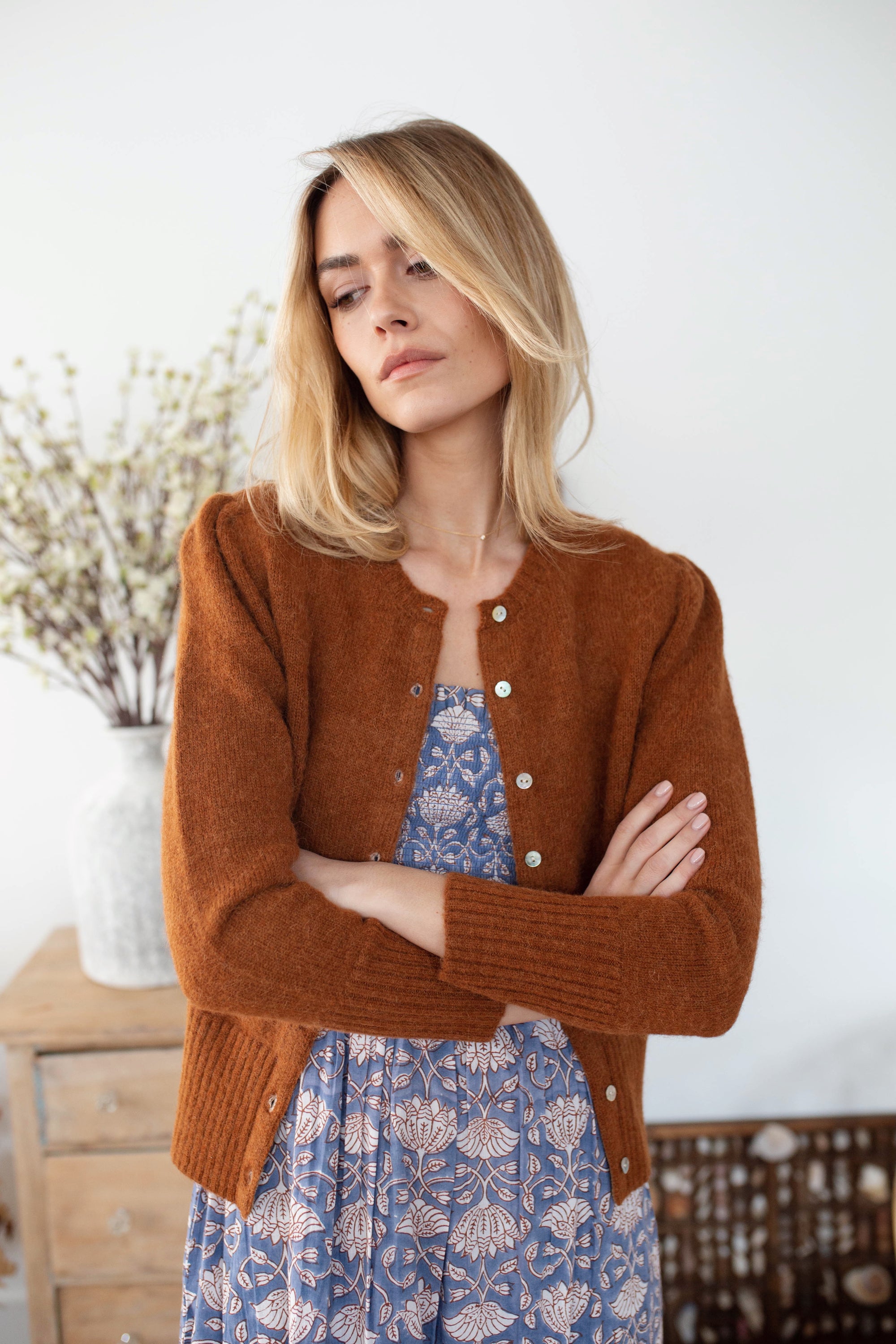 Sasco Dress - Blue Indigo Lotus