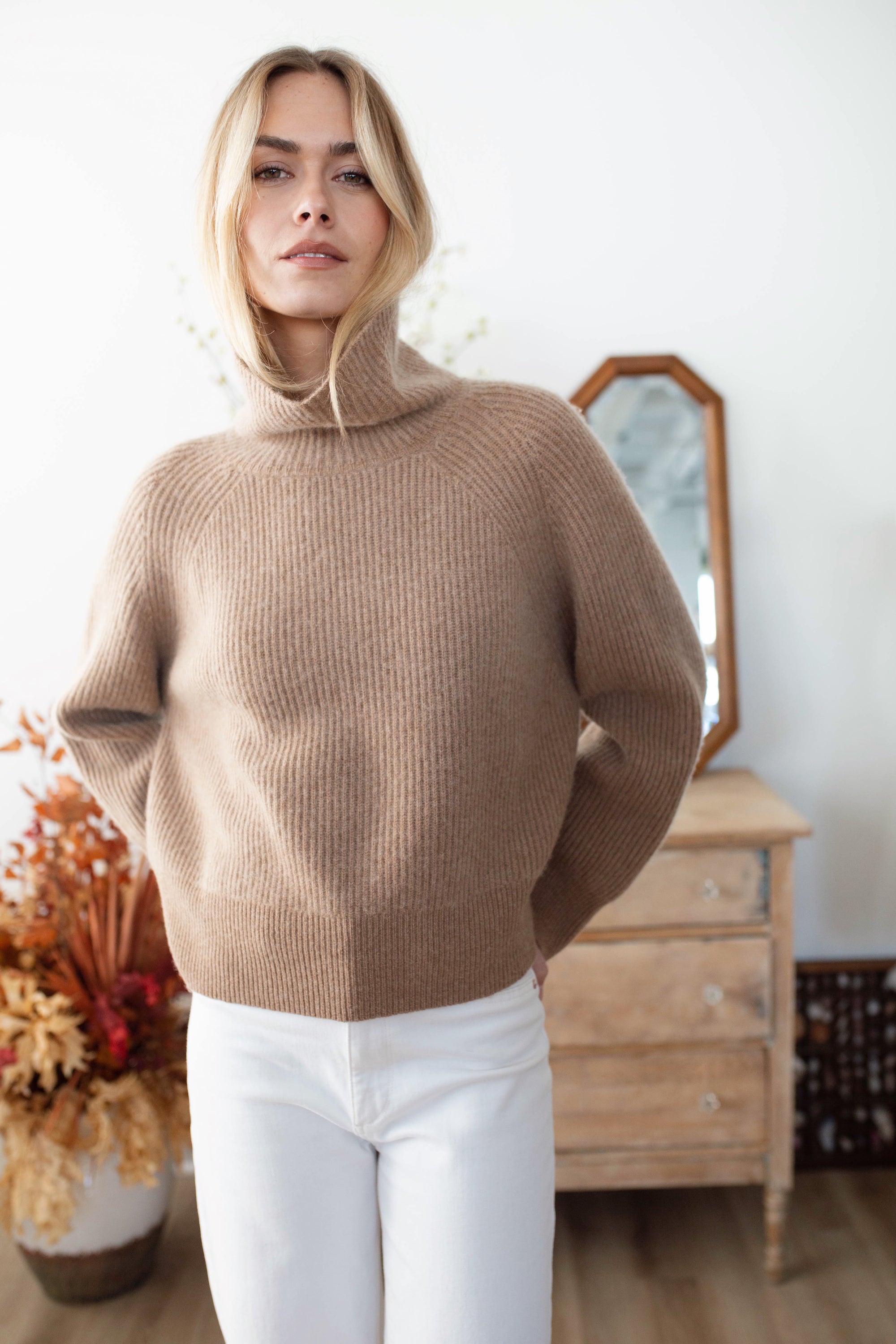 Sienna Sweater - Camel Heather