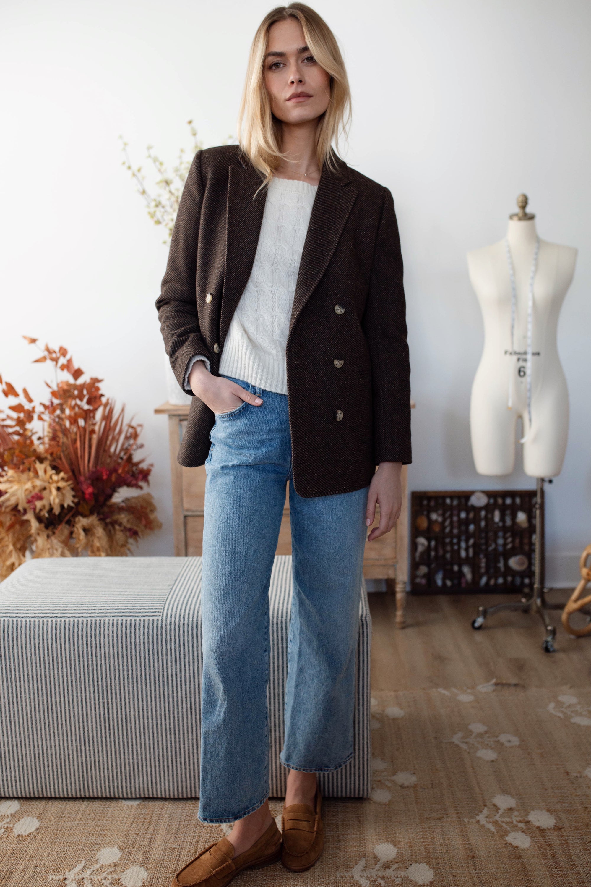 Hacking Jacket - Chocolate Herringbone