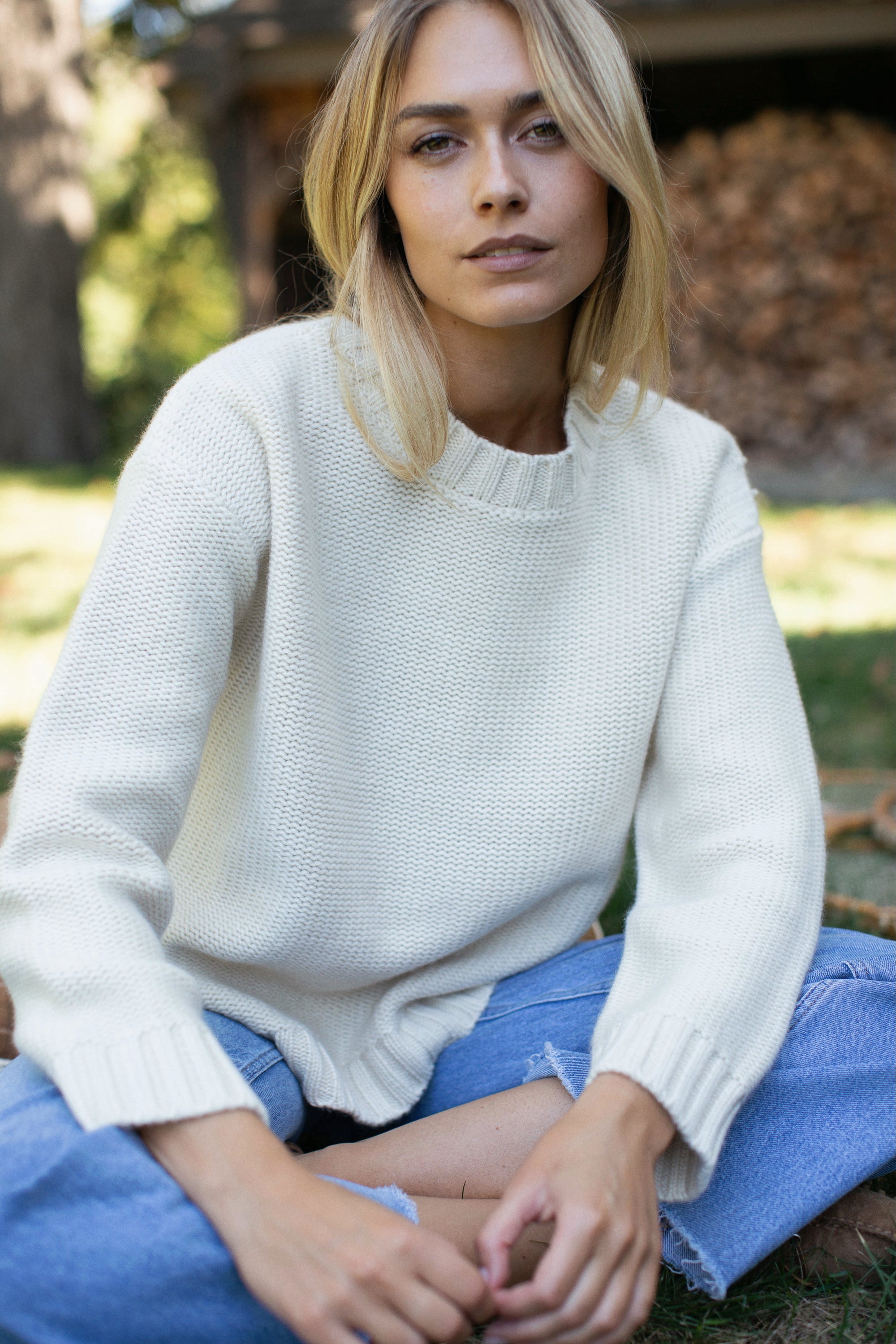Winter Beach Sweater - Ivory