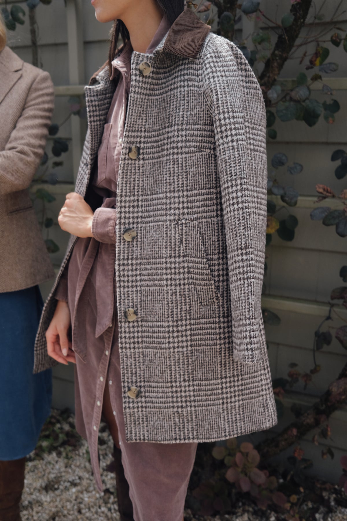 Nora Coat - Brown Glen Plaid