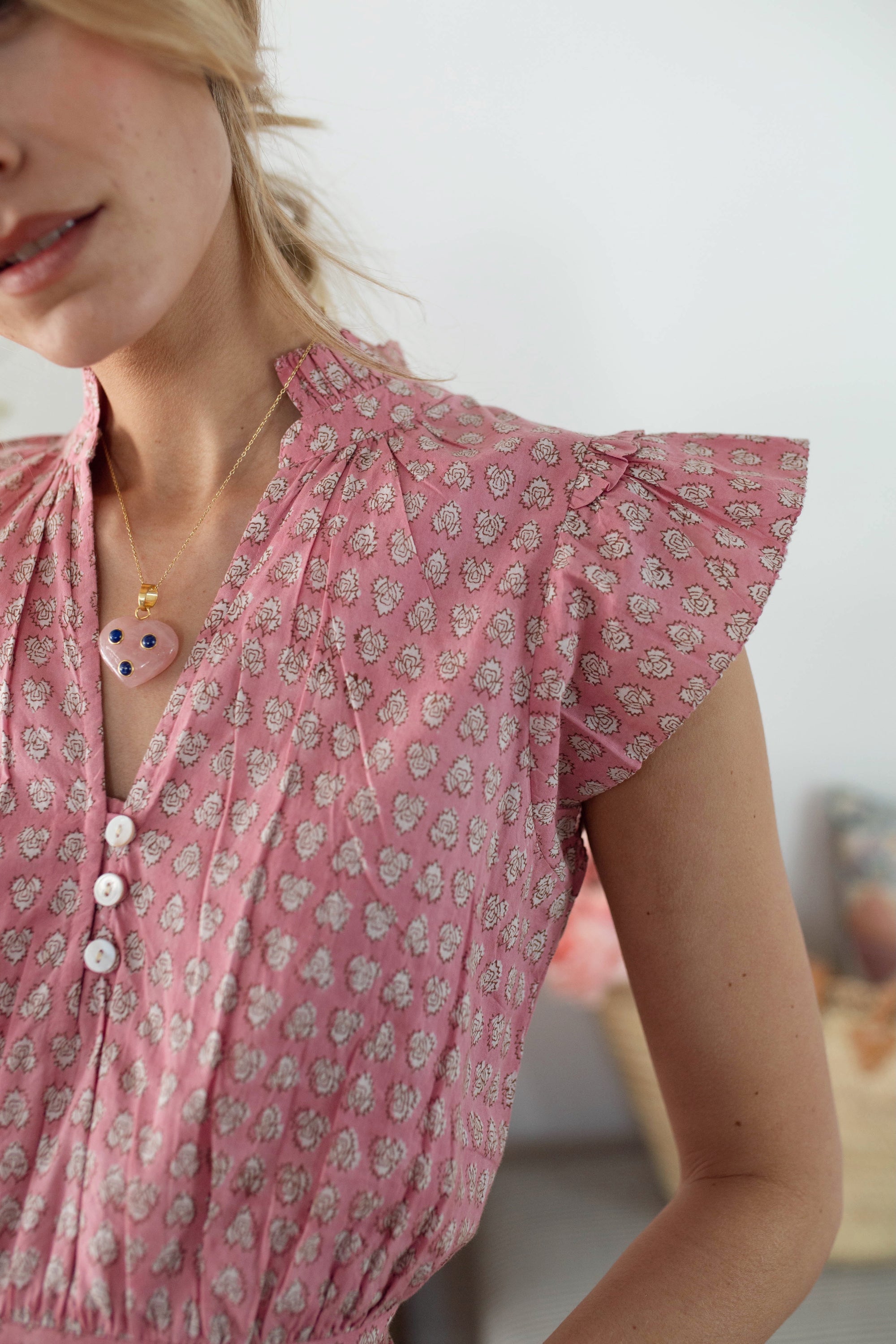 Liz Dress - Lavender Thistle