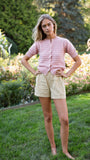 Ava Shorts - Chartreuse Mini Gingham