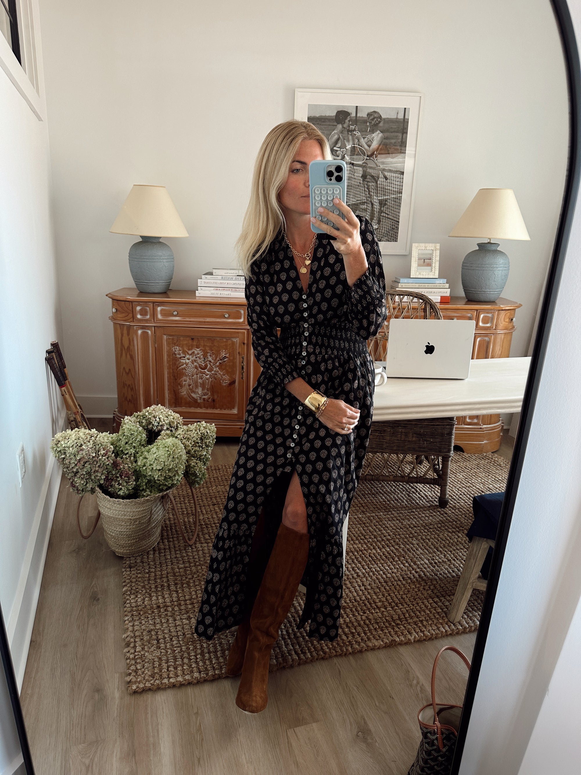 Marea by Liz Joy Francesca Dress - Black Mini Meadow - Female - ( L ) Marea by Liz Joy Francesca Dress - Black Mini Meadow - Female - ( L )