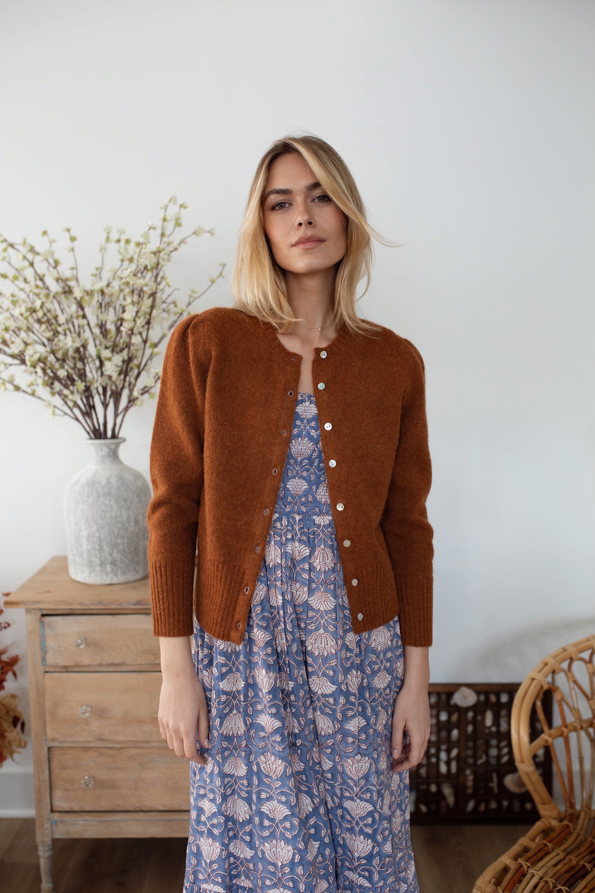Sasco Dress - Blue Indigo Lotus