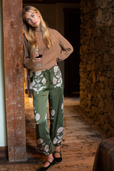 Carmen Pant - Olive Zinnia