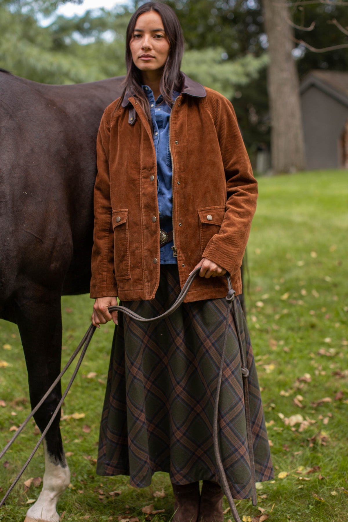Corduroy Barn Jacket - Chestnut