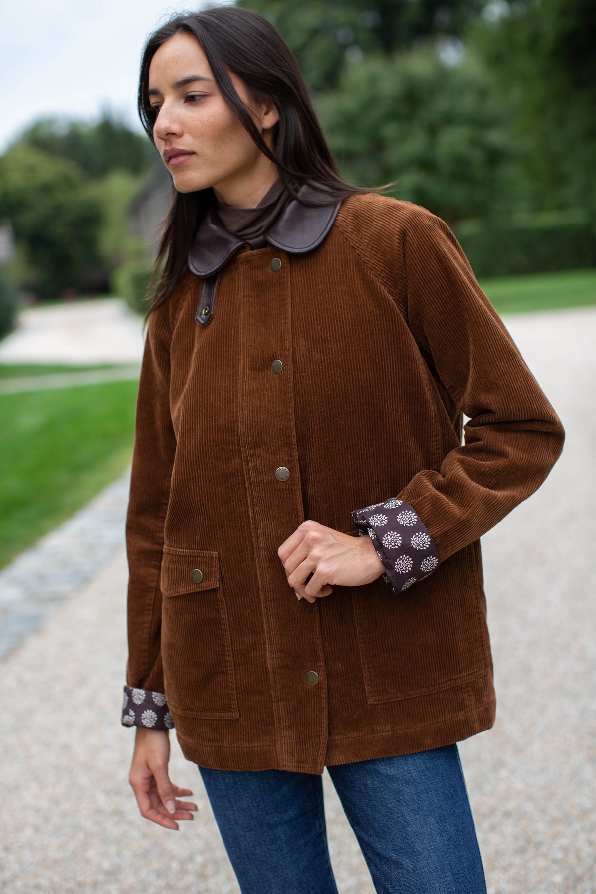 Corduroy Barn Jacket - Chestnut