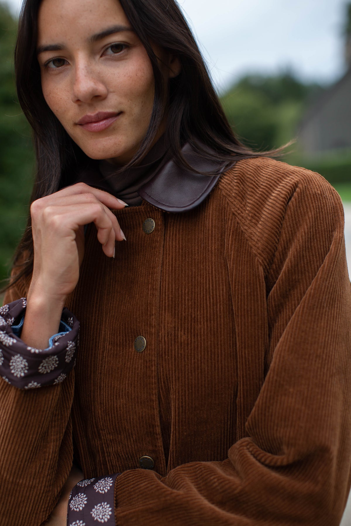Corduroy Barn Jacket - Chestnut