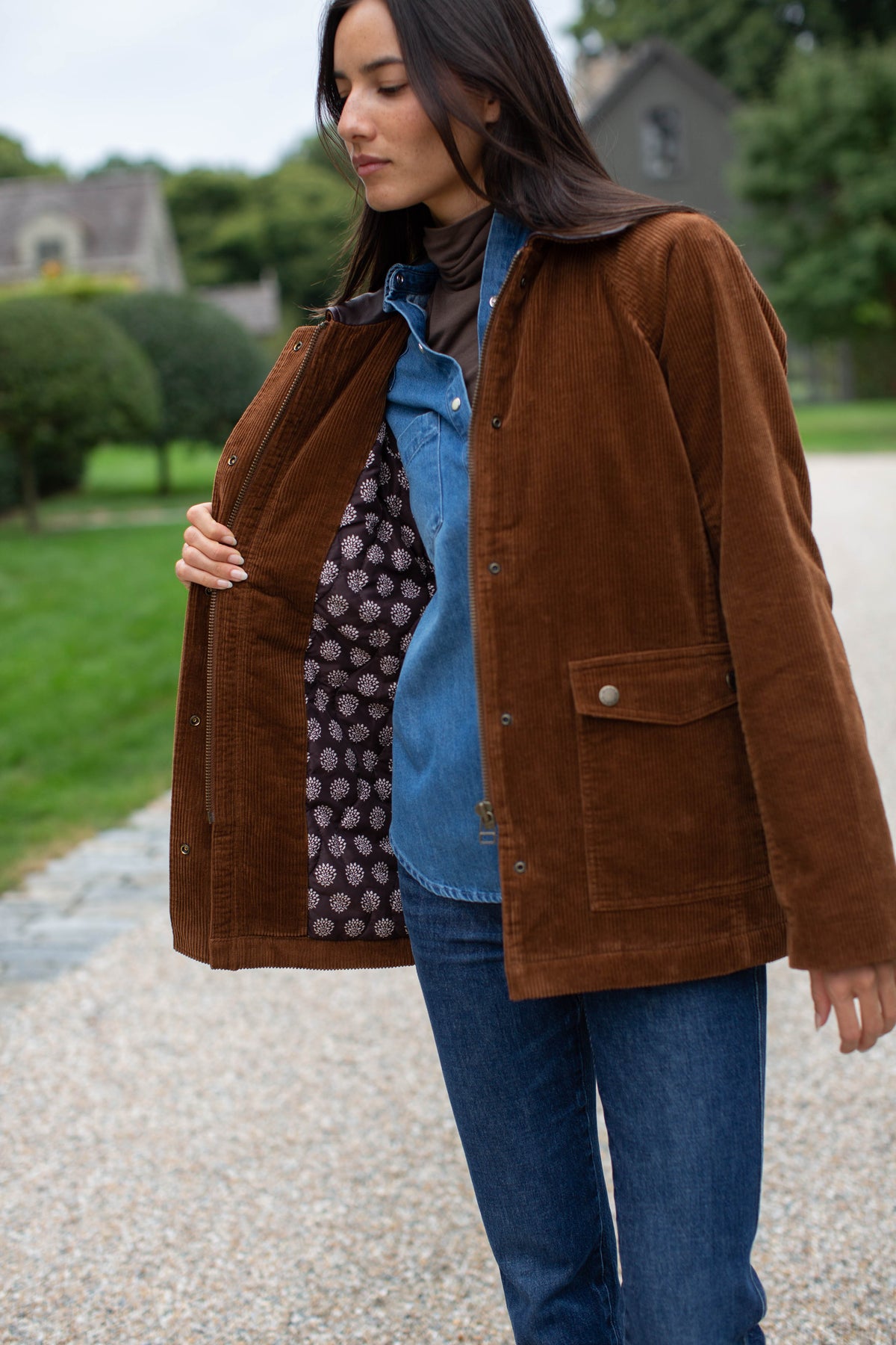 Corduroy Barn Jacket - Chestnut
