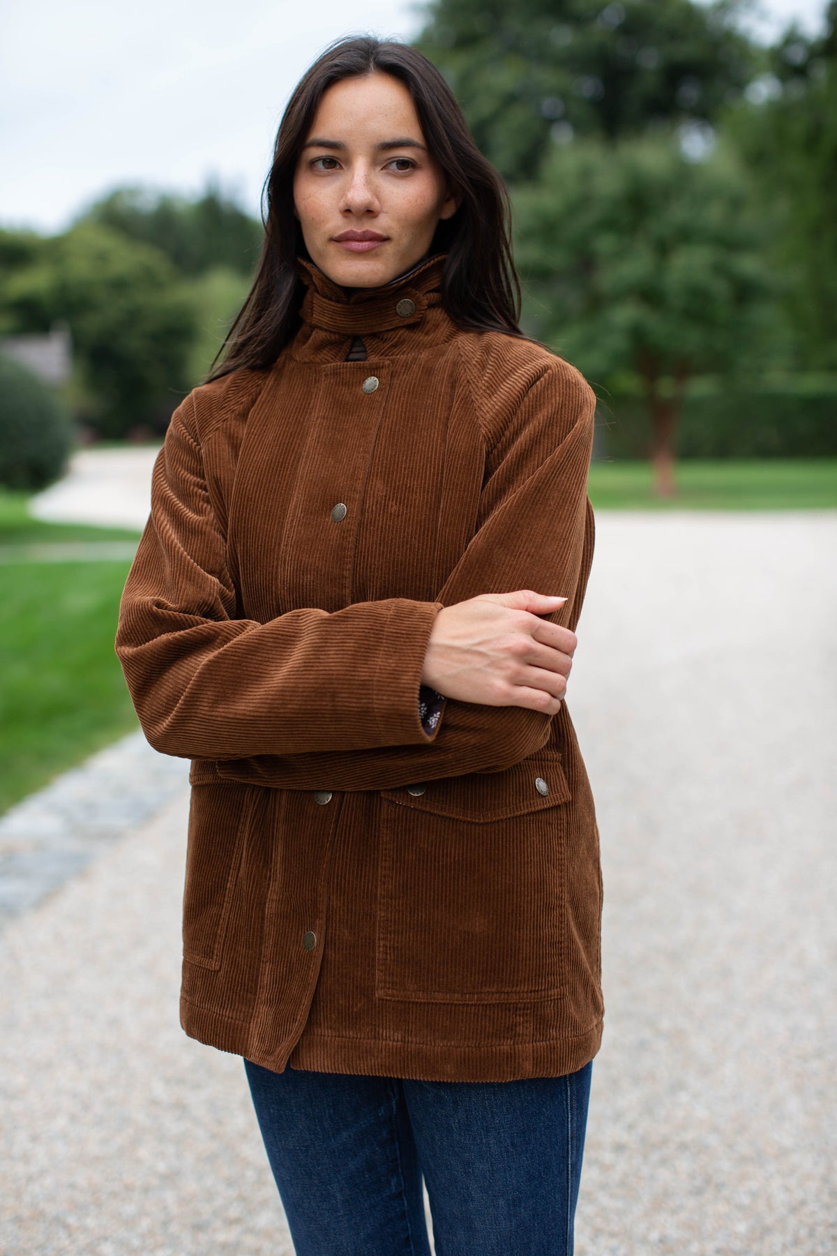 Corduroy Barn Jacket - Chestnut