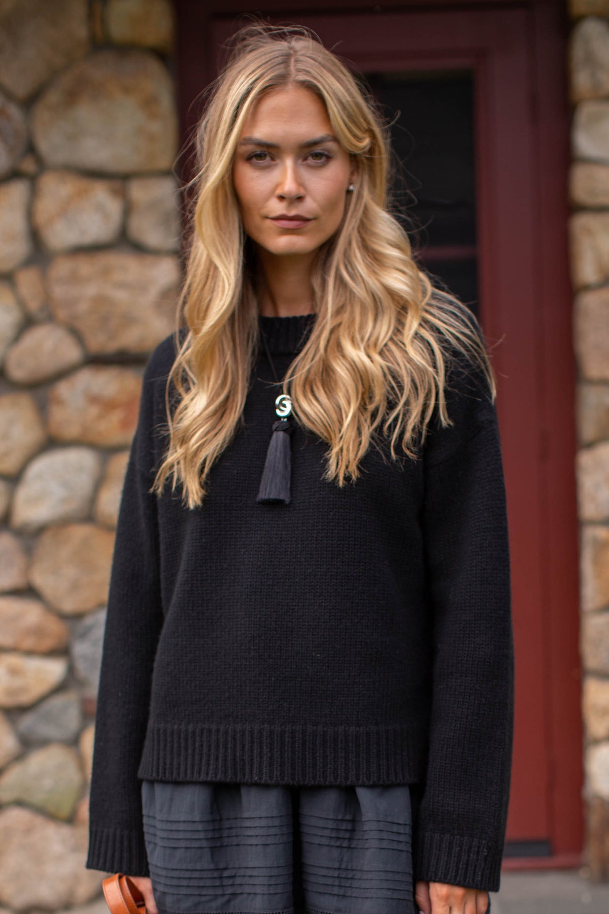 Milton Cashmere Sweater - Black