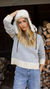Lodge Sweater - Ivory/Blue Birdseye
