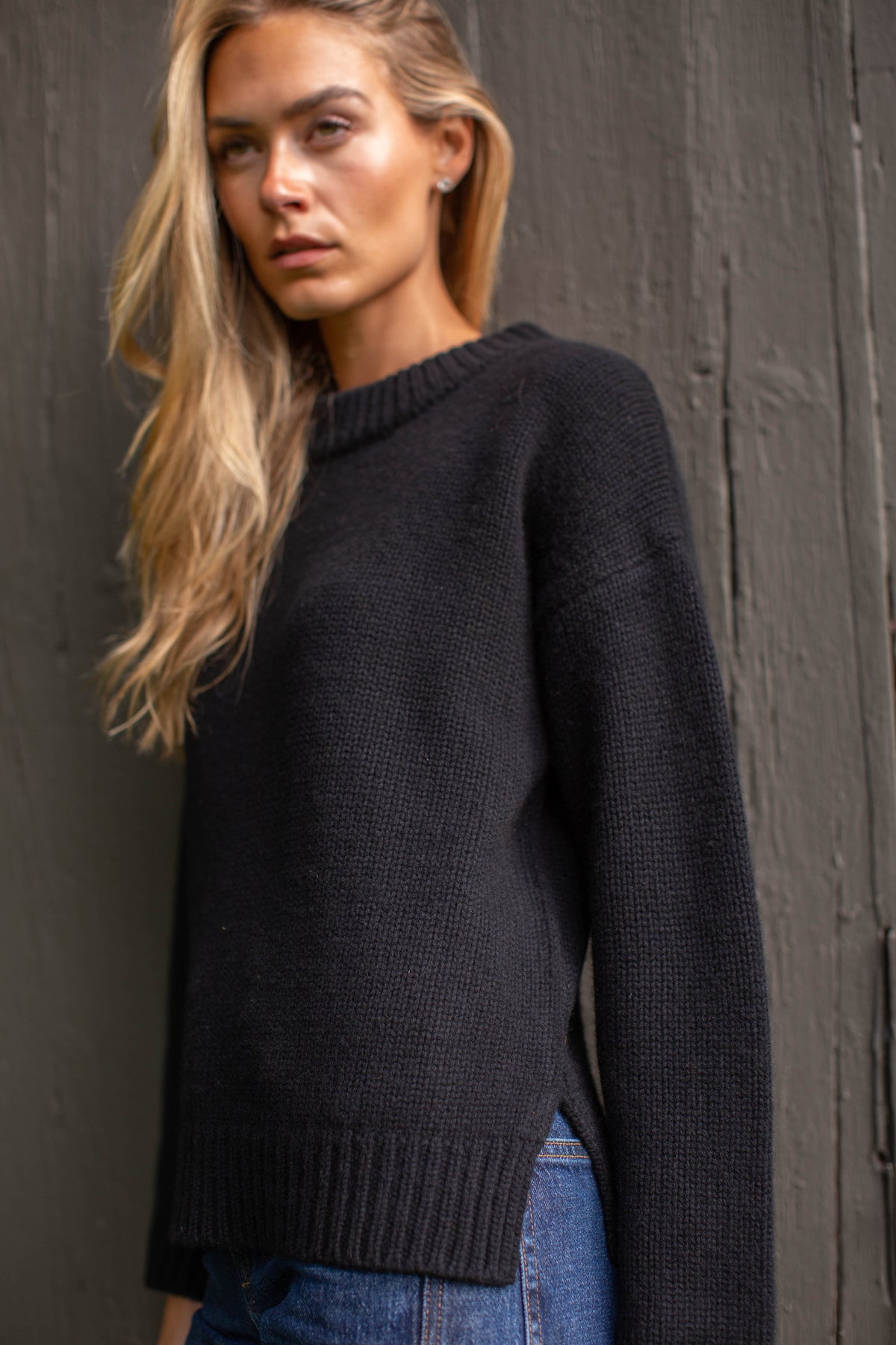 Milton Cashmere Sweater - Black