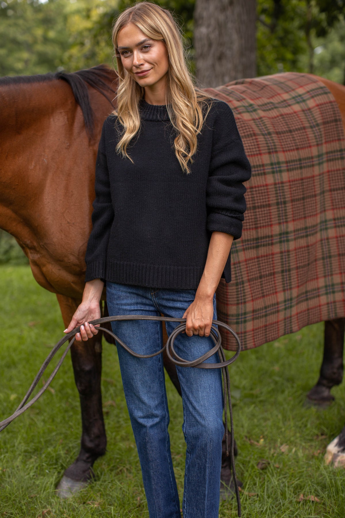 Milton Cashmere Sweater - Black
