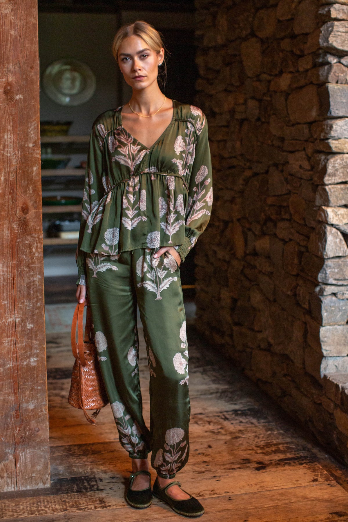 Nina Top - Olive Zinnia