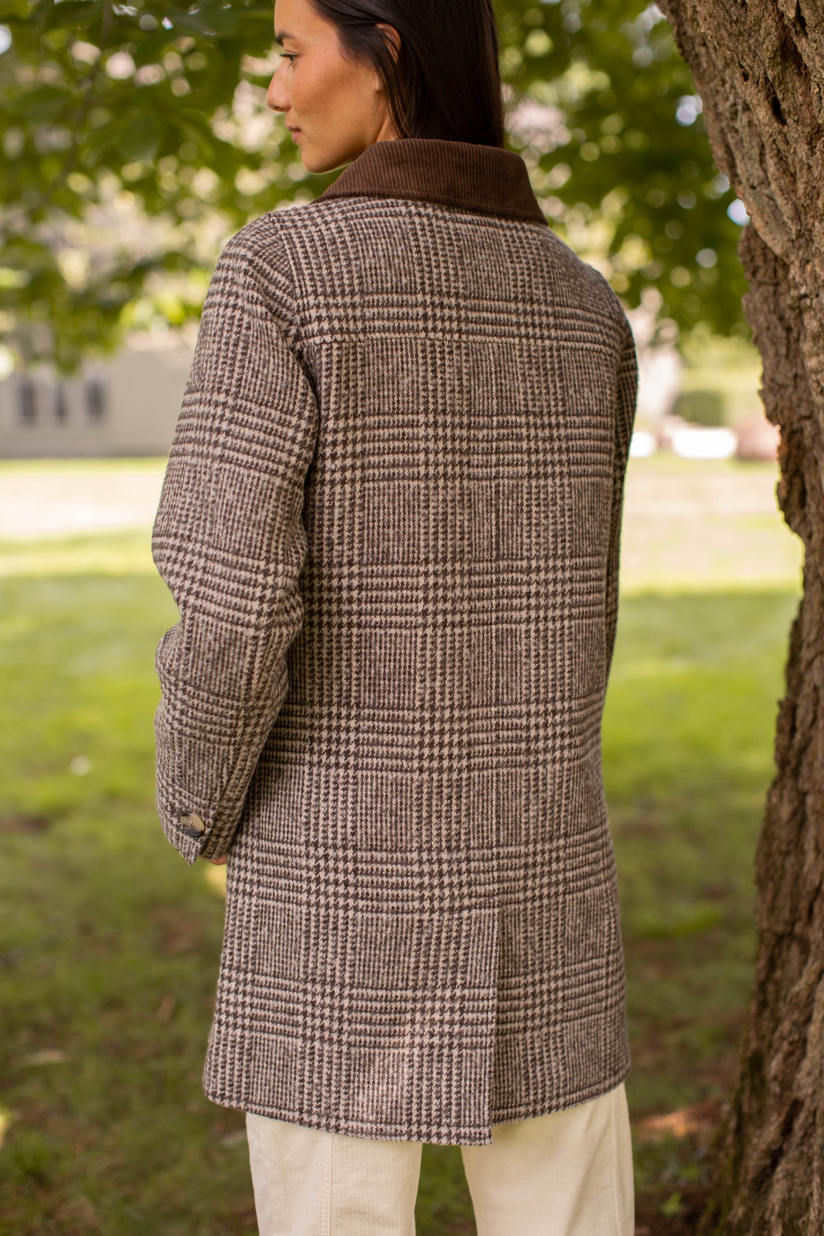 Nora Coat - Brown Glen Plaid