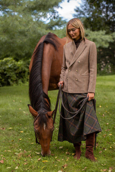 Charlotte Skirt - Hunter Plaid