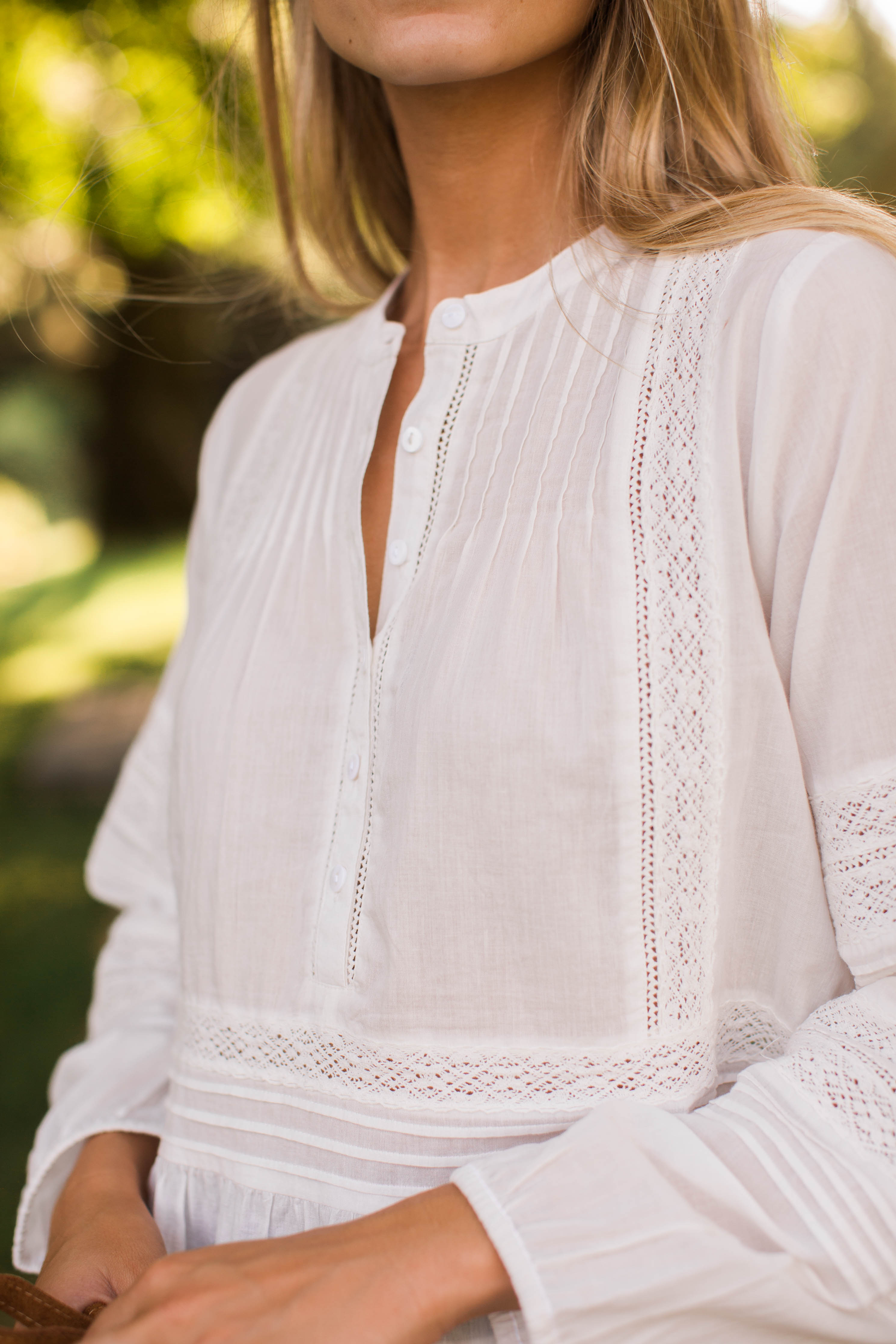 Avery Cotton Lace Top - Ivory – Marea by Liz Joy