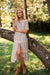 Eve Cotton Midi Dress - Blue Mini Petunia