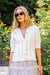 Leah Pointelle Cardigan - Ivory