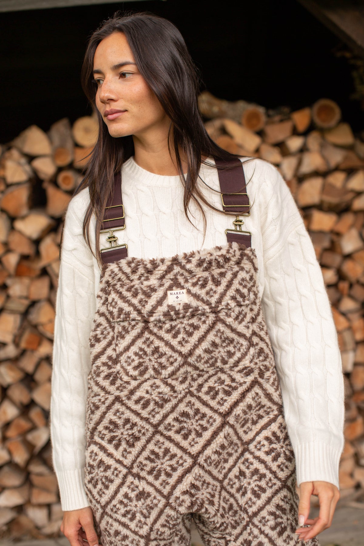 Scout Overalls - Brown Tile Jacquard