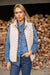 Sherpa Vest - Ivory/Blue Birdseye