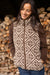 Sherpa Vest - Brown Tile Jacquard