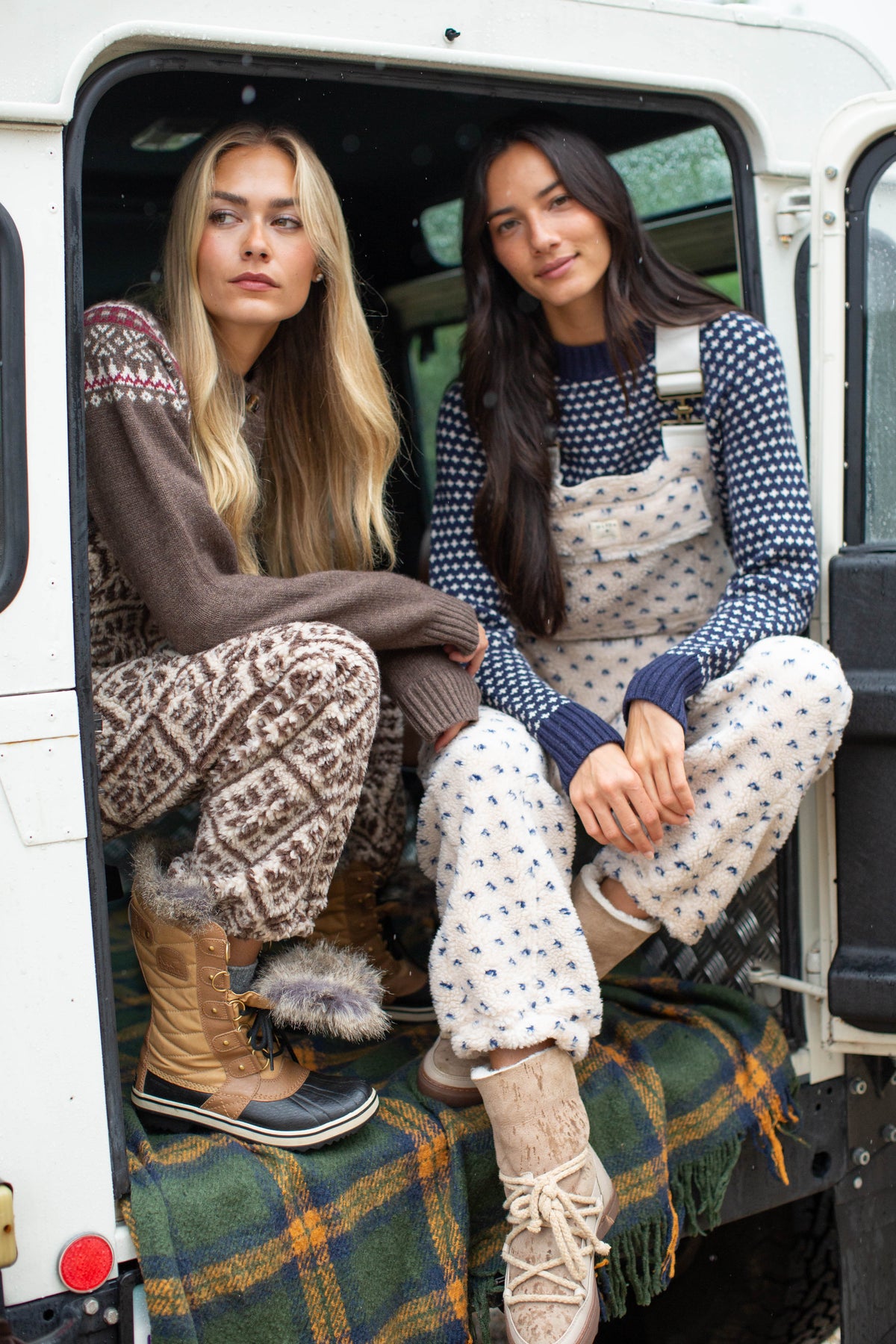 Scout Overalls - Brown Tile Jacquard